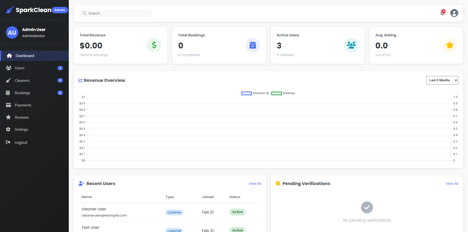Domestic worker/cleaner booking system - View 4