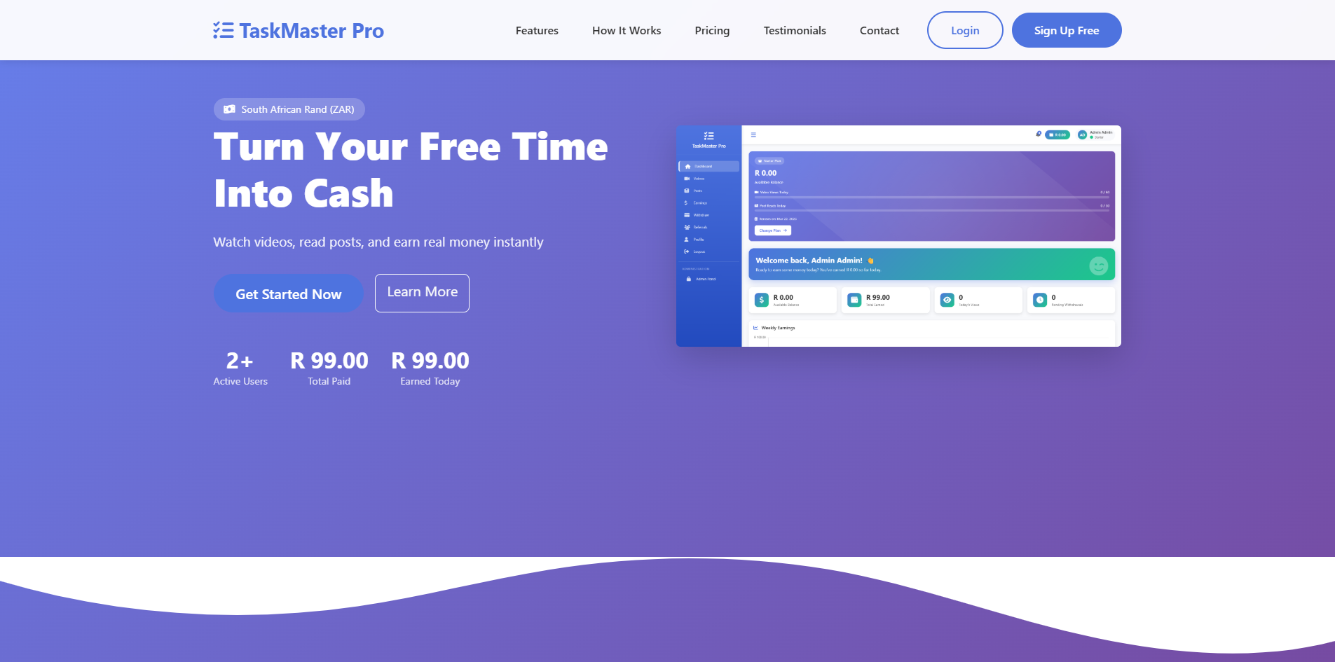 Tasks Platform - View 1