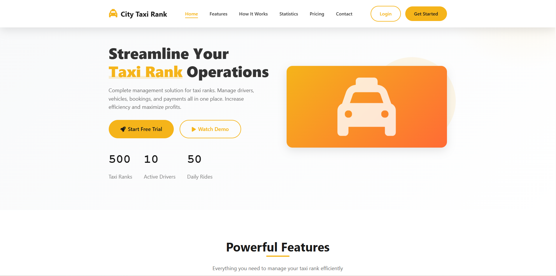 Taxi Rank Management System